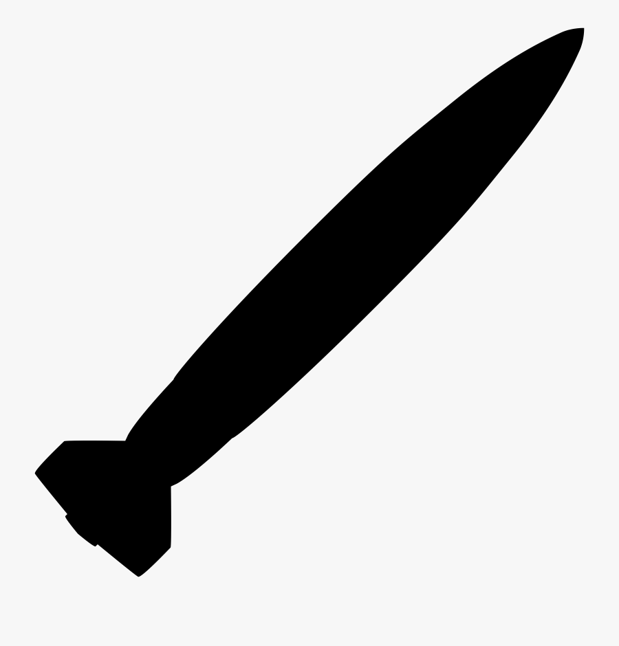 Nuclear Missile Silhouette - Missile Clipart, Transparent Clipart