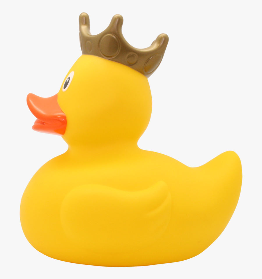 Personalised Xxl Yellow Rubber Duck With Crown,, Transparent Clipart