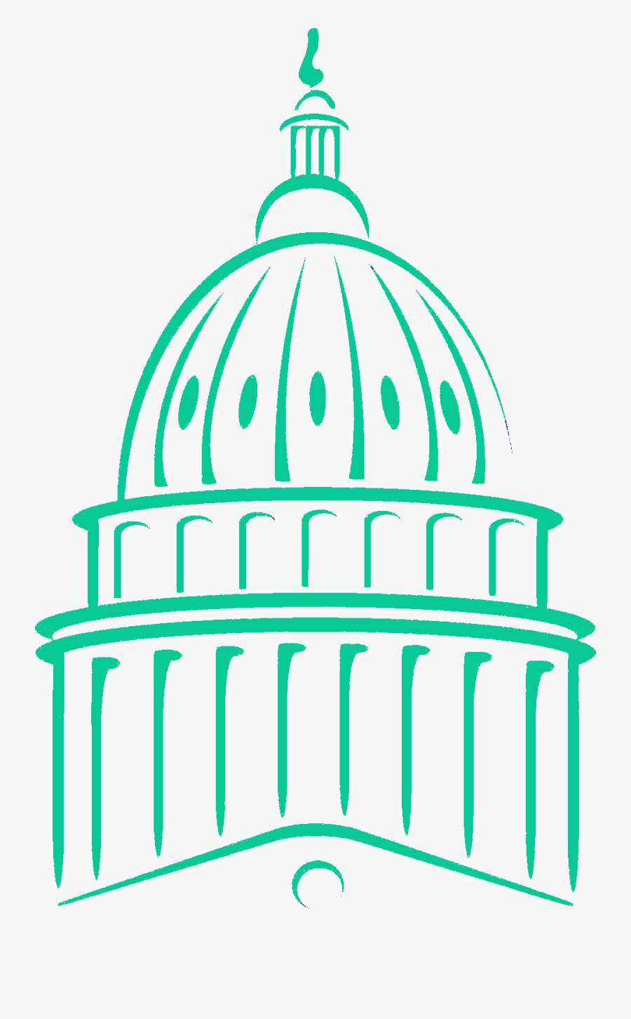 Capitol Clipart - Us Capitol Dome Illustration, Transparent Clipart