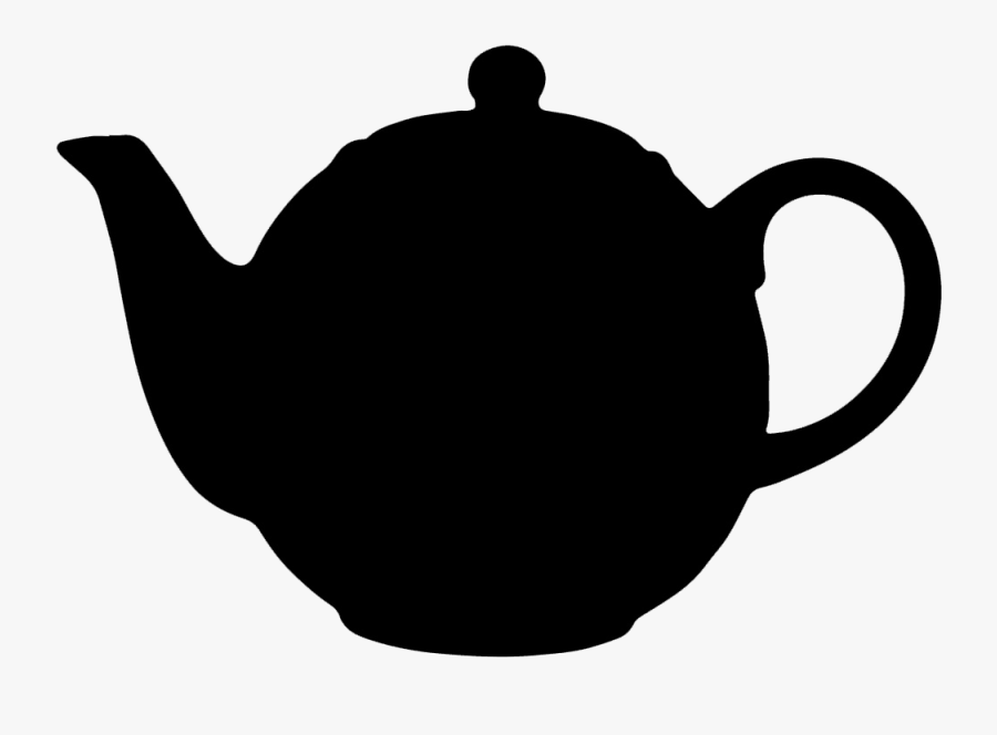 Transparent Tea Set Png - Teapot Silhouette, Transparent Clipart