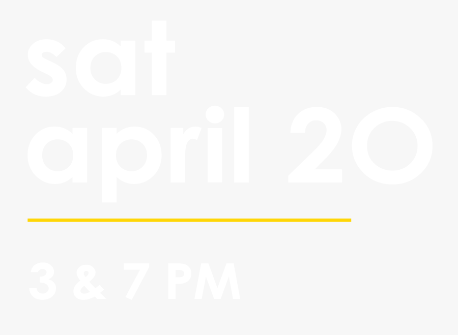 Saturday Easter Shows April 20th At 3 And 7 Pm - Graphic Design, Transparent Clipart