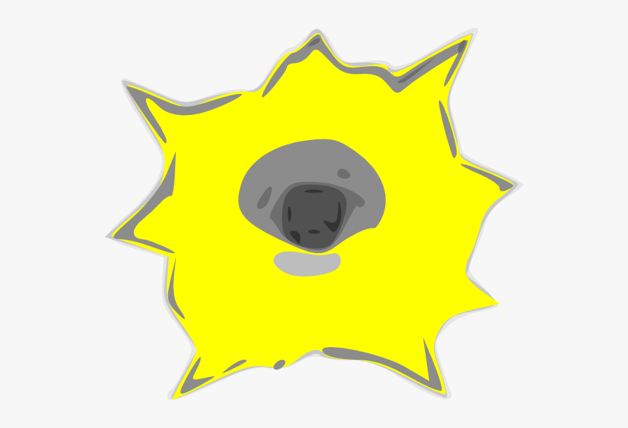 Transparent Bullet Hole Clipart - Yellow Bullet Holes Png, Transparent Clipart