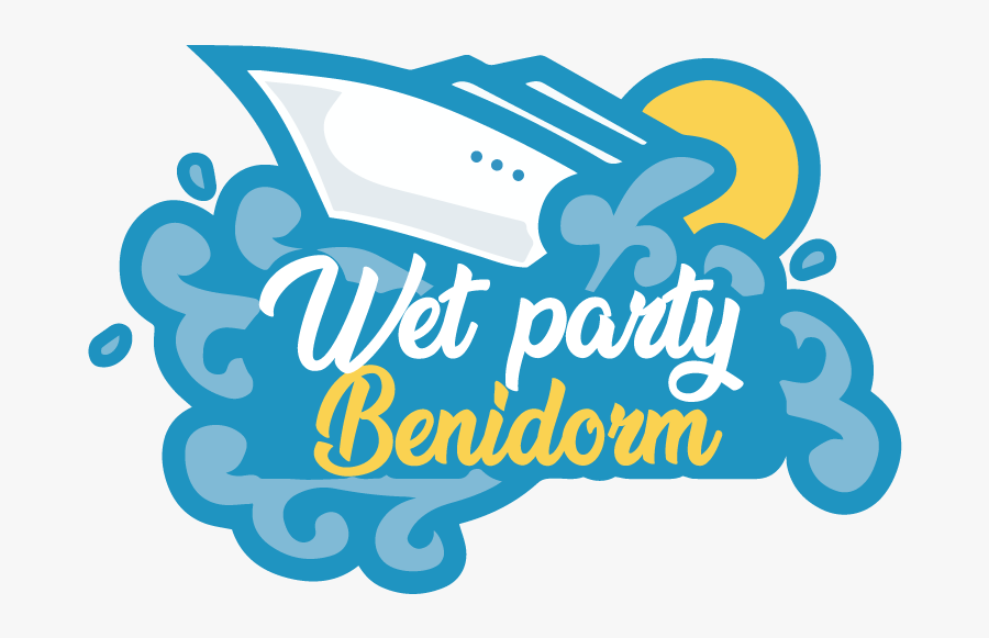 Wet Party Benidorm - Party Boat Logo, Transparent Clipart