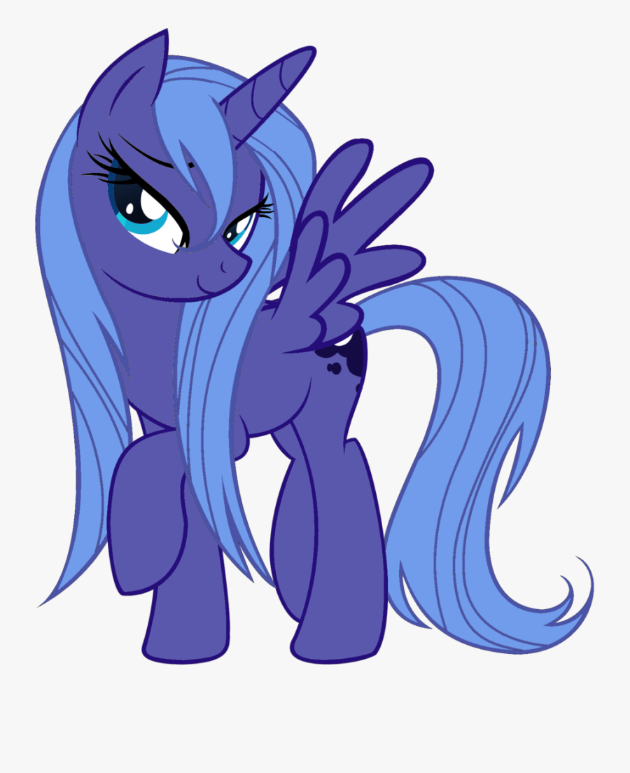 Luna With A Wet Mane By Ltbanhammer - My Little Pony Purple Png, Transparent Clipart
