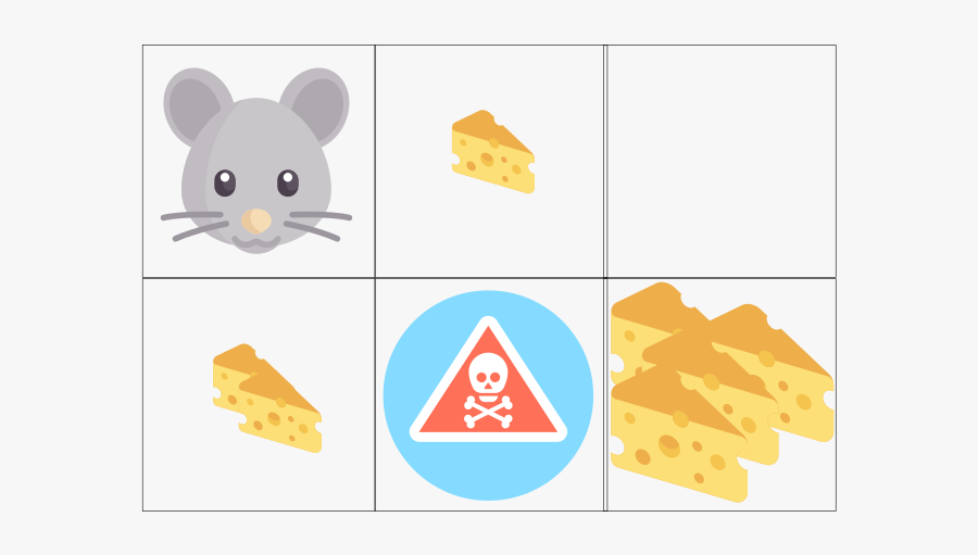 Reinforcement Learning Example Mouse Cheese, Transparent Clipart