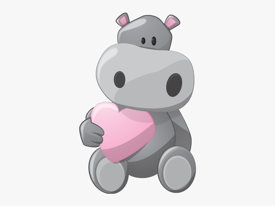 Hippo Cute Clipart, Transparent Clipart