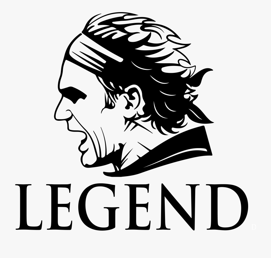 Silhouette Tennis Player Clip - Roger Federer Tshirt, Transparent Clipart