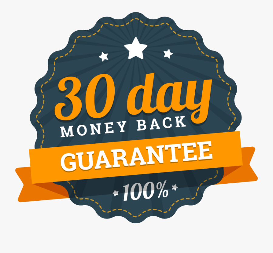 Transparent 100 Days Clipart - 30 Days Money Back Transparent, Transparent Clipart