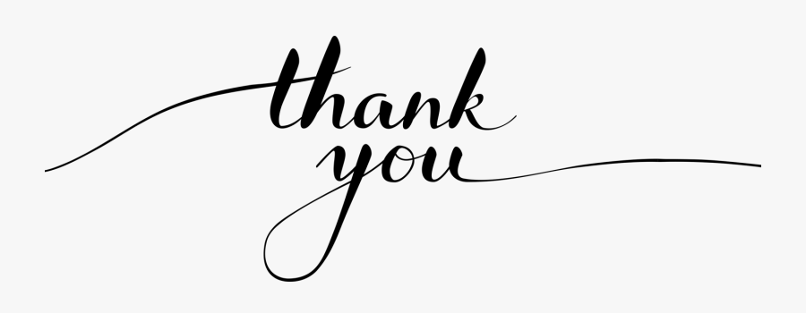 Thank You Script - Thank You Calligraphy Transparent, Transparent Clipart