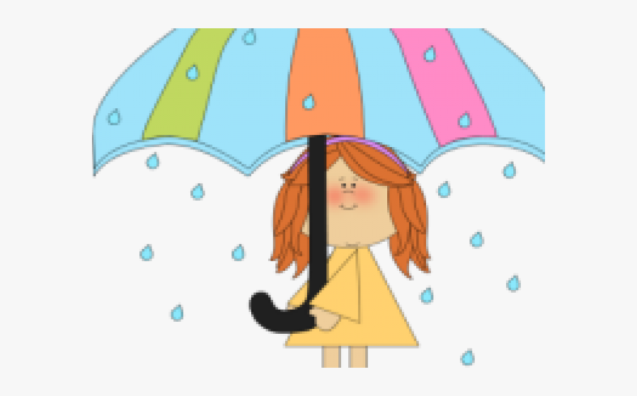 Raining Weather Cliparts - Transparent April Showers Clipart, Transparent Clipart