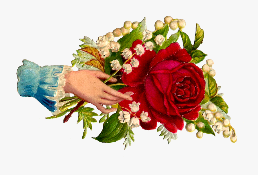 Flowers In Hand Clipart, Transparent Clipart