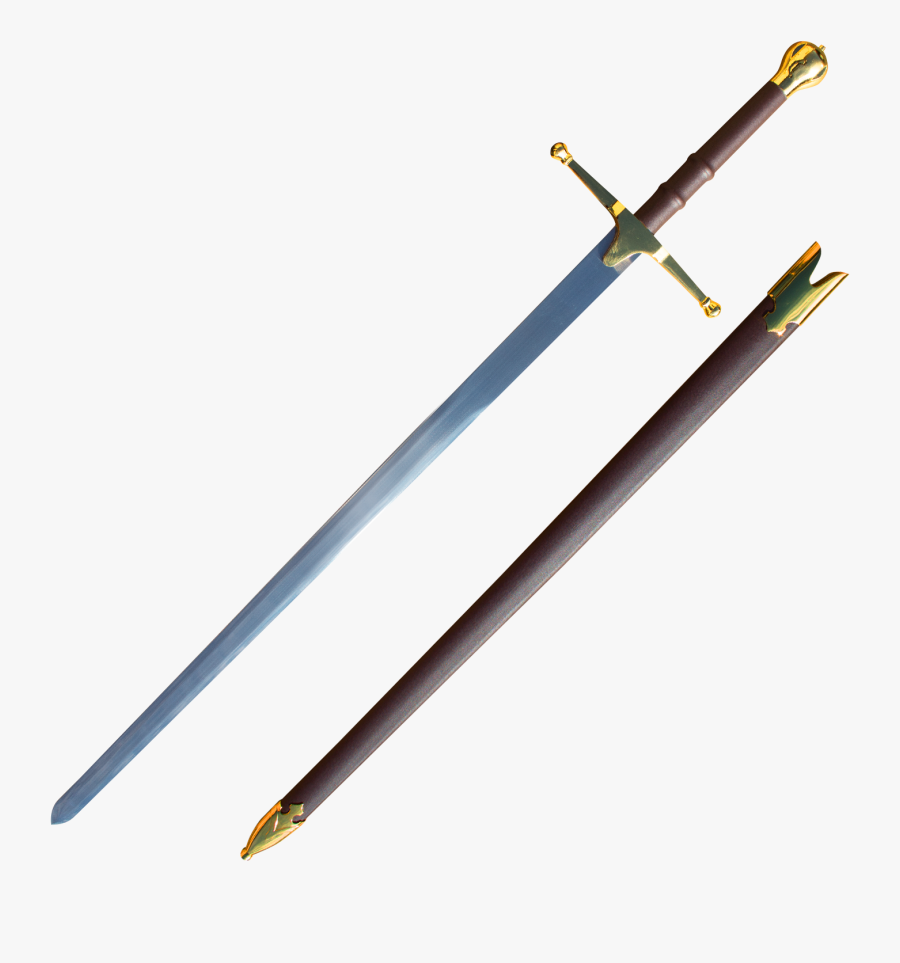 Double William Wallace Sword - Double Sword Transparent Png, Transparent Clipart