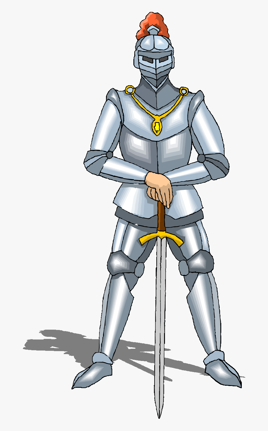 Middle On Emaze - Knight From Medieval Times, Transparent Clipart