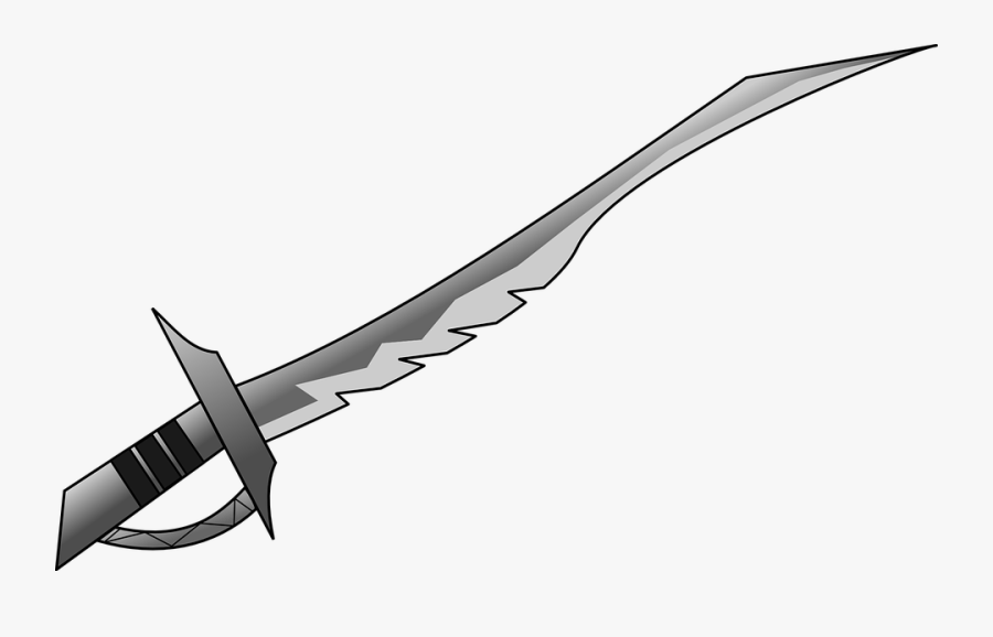 Sword Weapon Blade Medieval - Espada Prata Medieval Png, Transparent Clipart