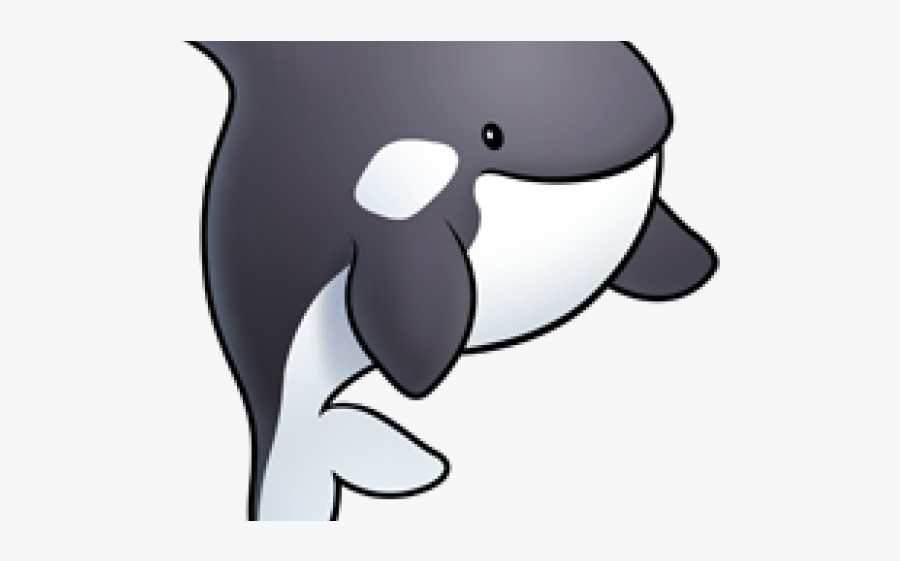 Cute Orca Clipart, Transparent Clipart