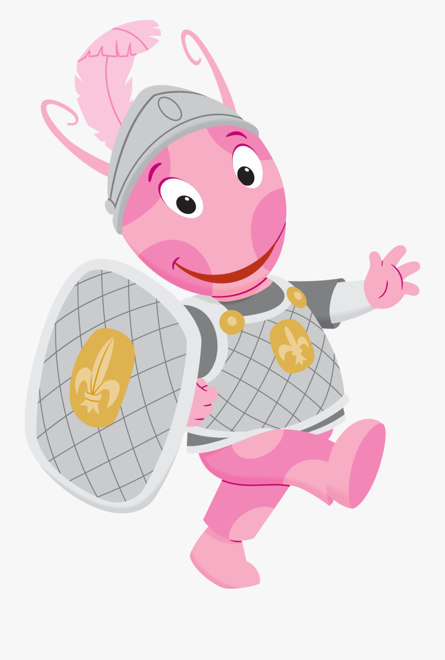 Uniqua Dressed As Knight - Knights Backyardigans, Transparent Clipart