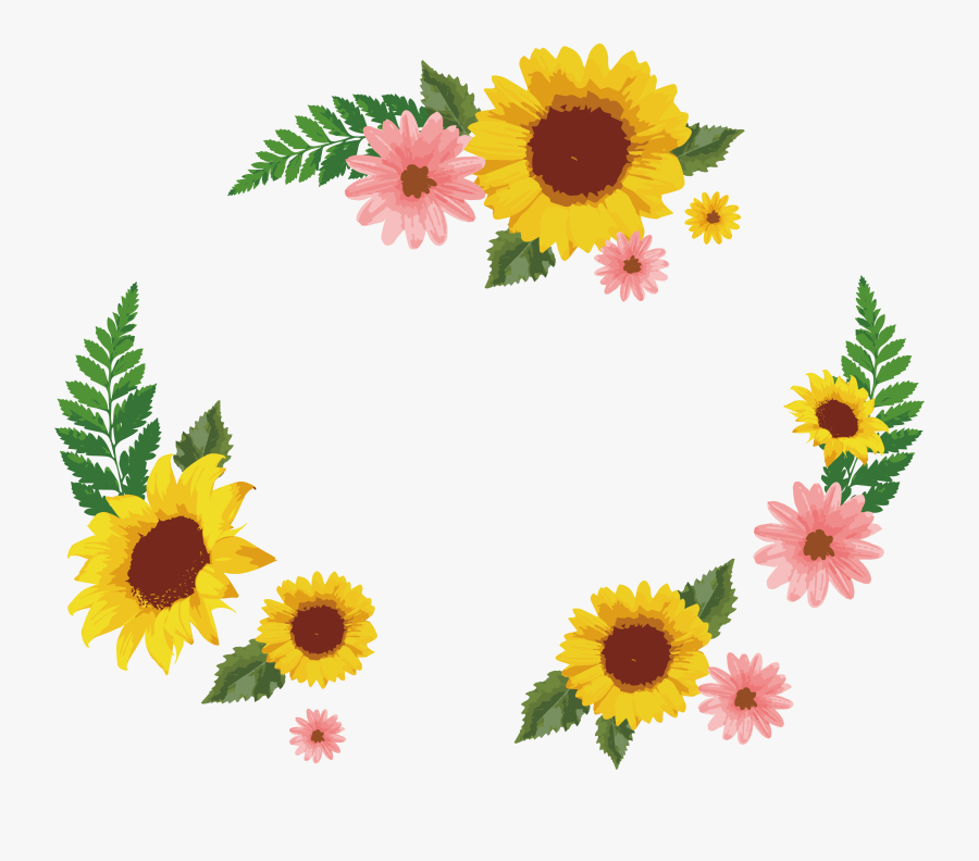 Common Sunflower Euclidean Icon Decorative Box Transprent - Sunflower Png Icon, Transparent Clipart