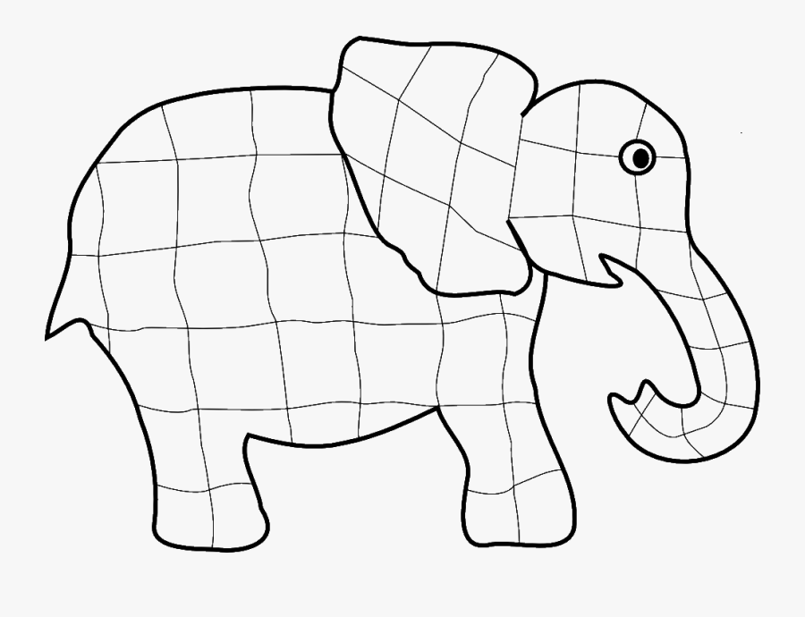 Download Elephant Templates Clipart - Elmer The Elephant Coloring ...