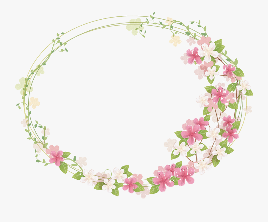 F D B - Floral Frame Png Hd, Transparent Clipart