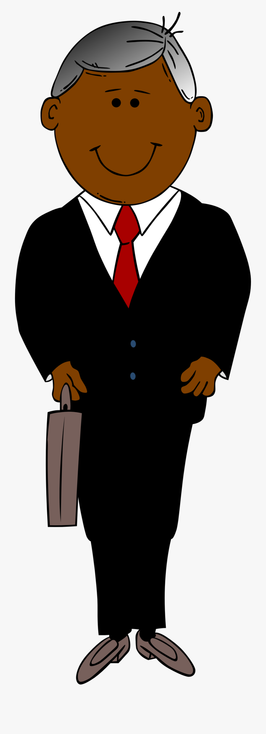 Clipart Man In Black Suit Clip Art Of Suit Clipart - Cartoon Man In Suit, Transparent Clipart