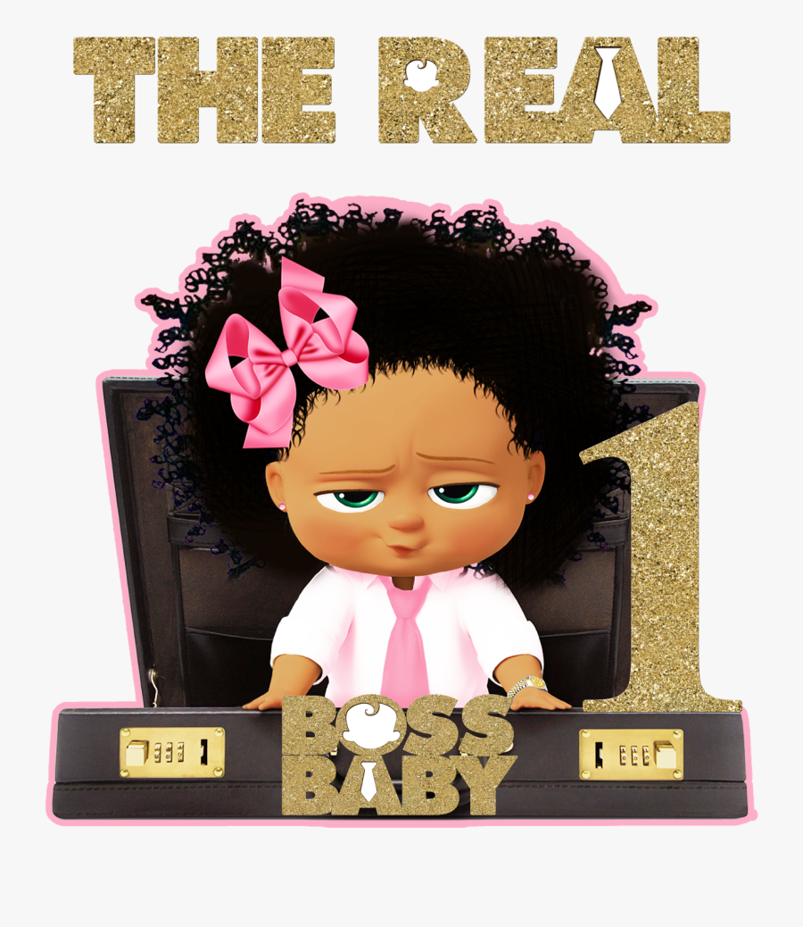 Custom Order-boss Baby Tutu Set - Boss Baby African American Girl, Transparent Clipart