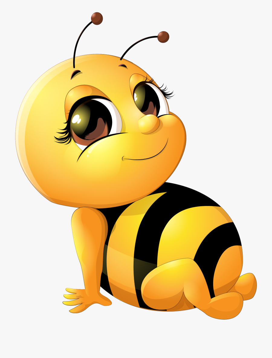 Bee Infant Clip Art - Cute Bee, Transparent Clipart