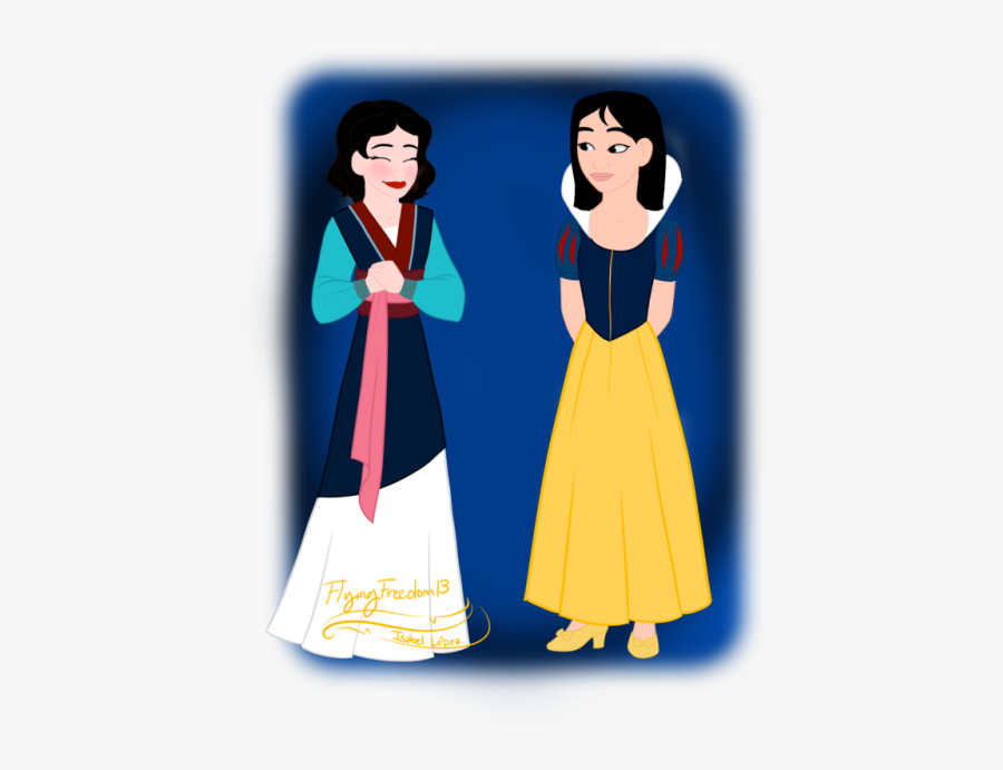 Disney Princesses Swap Clothes, Transparent Clipart