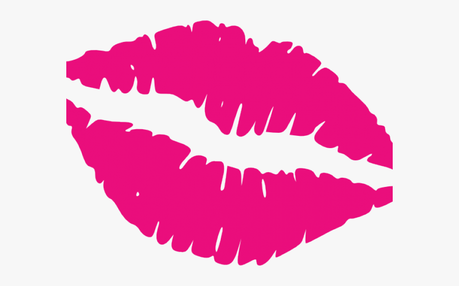 Cartoon Kissing Lips - Red Lips Watercolor Painting, Transparent Clipart