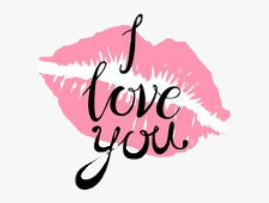 #ilove You #lips #kiss #love - Kiss Me Messages, Transparent Clipart