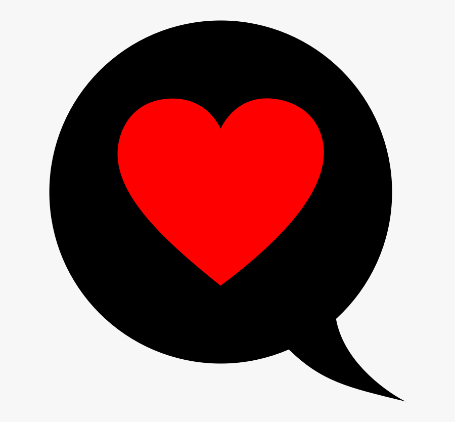 Love Chat Icon - Heart In Chat Icon, Transparent Clipart