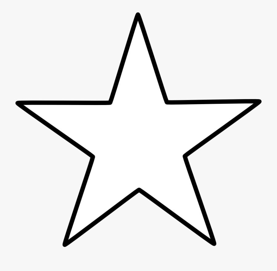 Star Clipart Epiphany - Star Shape Clipart Black And White, Transparent Clipart