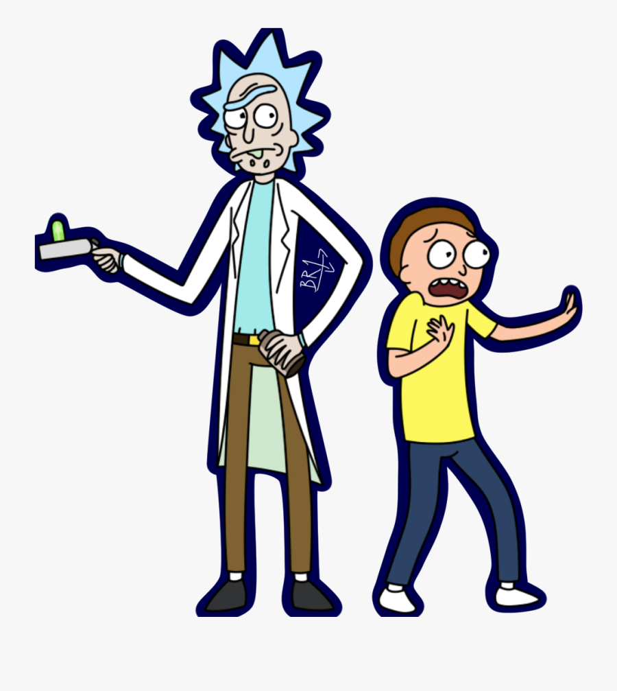 Transparent Clipart With No White Background - Rick And Morty Without Background, Transparent Clipart