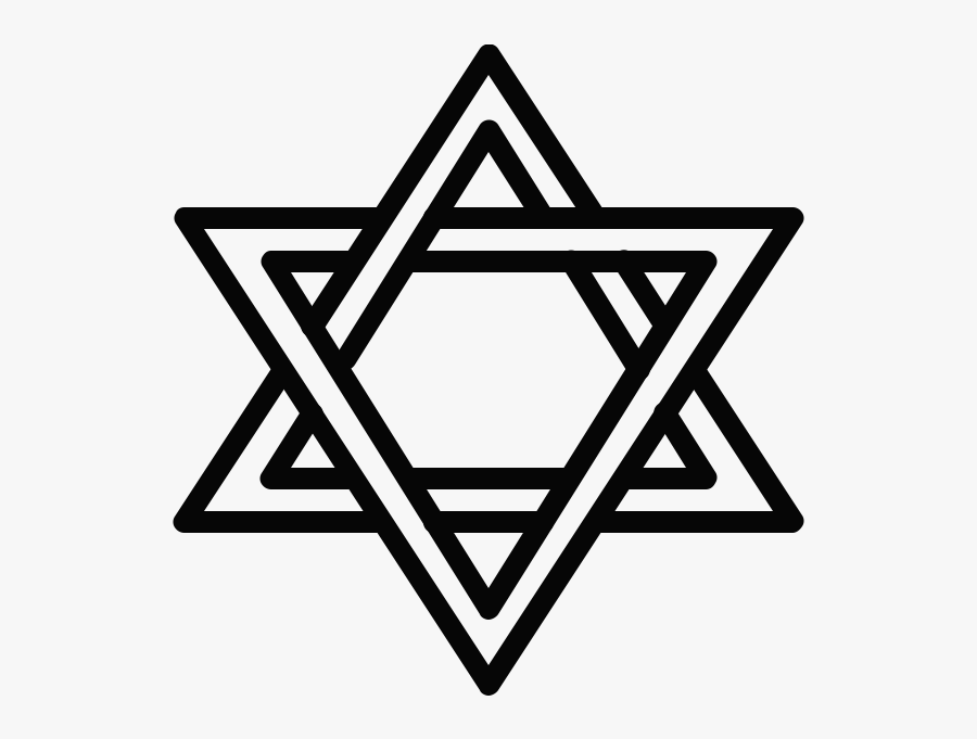 Pixel Star Of David - Interlocking Star Of David, Transparent Clipart