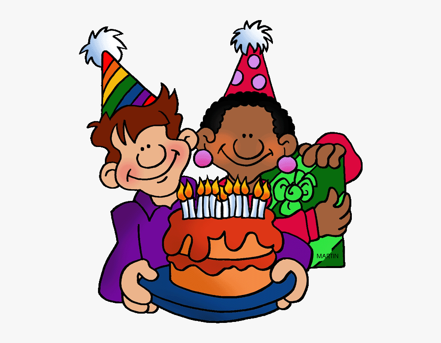 Free Birthday Clip Art By Phillip Martin, Boy And Girl - Birthday Clipart Phillip Martin, Transparent Clipart