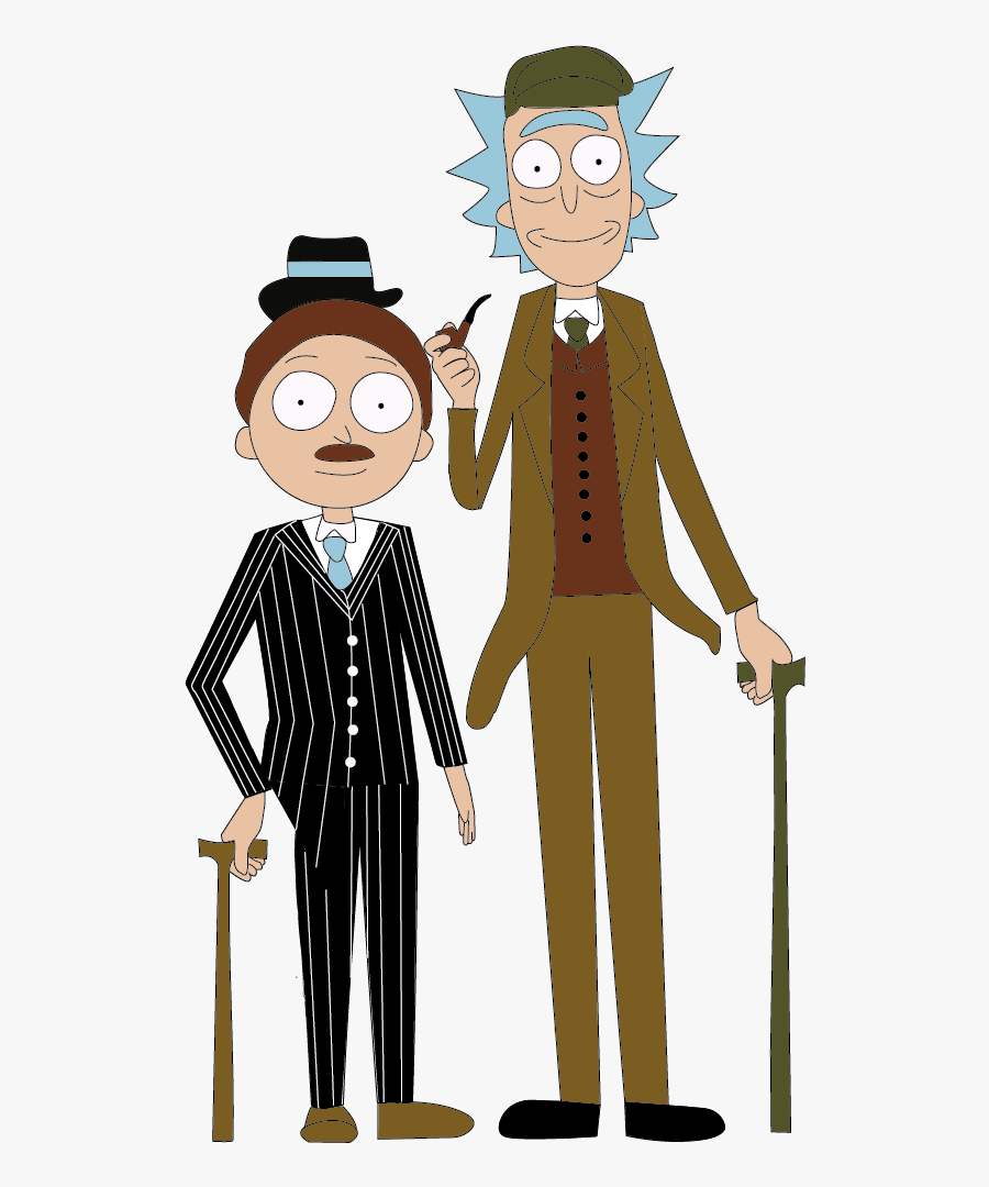 Rick And Morty And Sherlock Crossover, Transparent Clipart