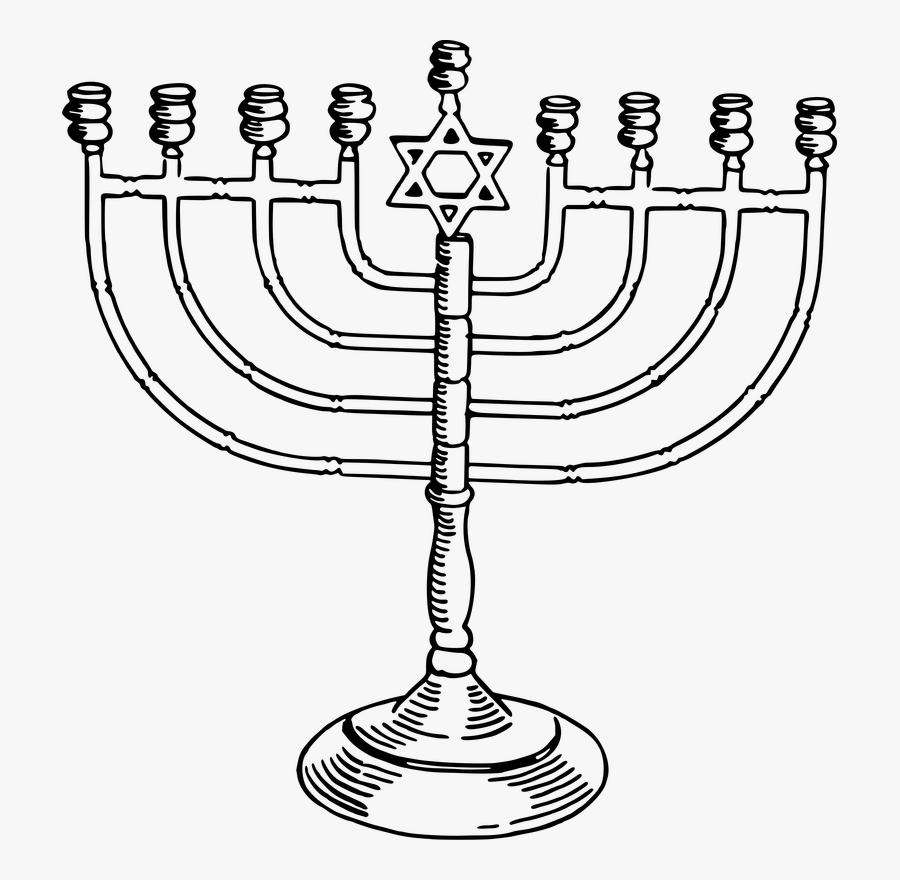 Graphic Royalty Free Stock Judaism Hanukkah Clip Art - Hanukkah Black And White Clipart, Transparent Clipart
