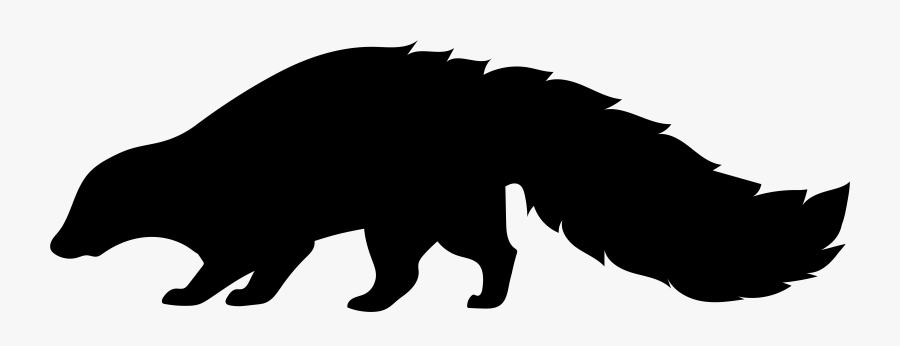 Clip Art,grizzly Animal,snout,animal Figure,graphics,wildlife - Skunk Silhouette Clip Art, Transparent Clipart