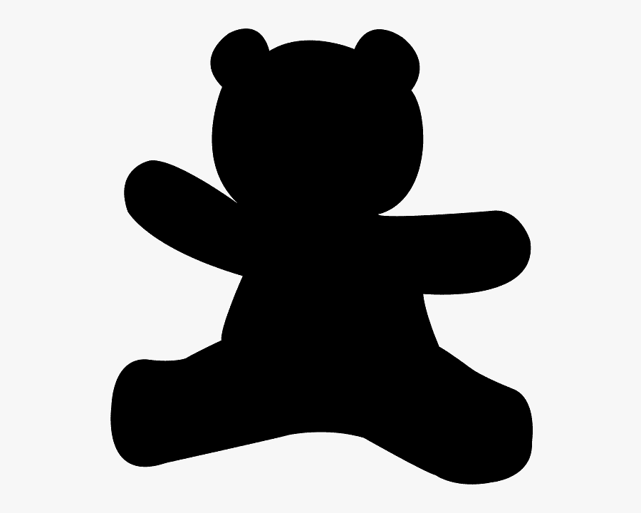 Oso De Peluche Silueta, Transparent Clipart