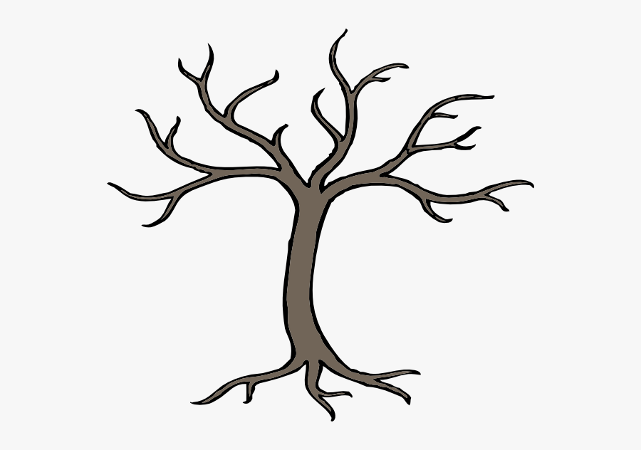 Easy Dead Tree Drawing, Transparent Clipart
