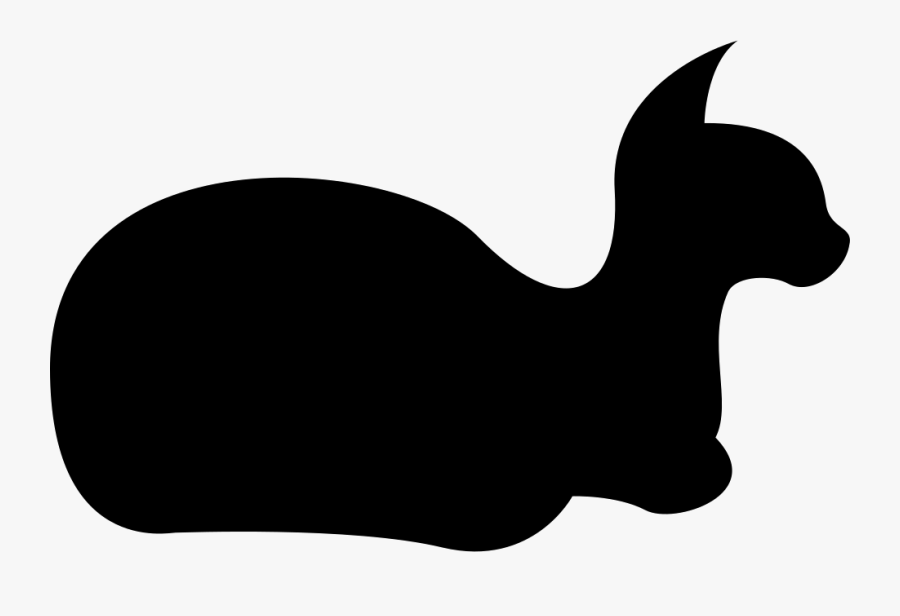 Cat Silhouette - Cat, Transparent Clipart