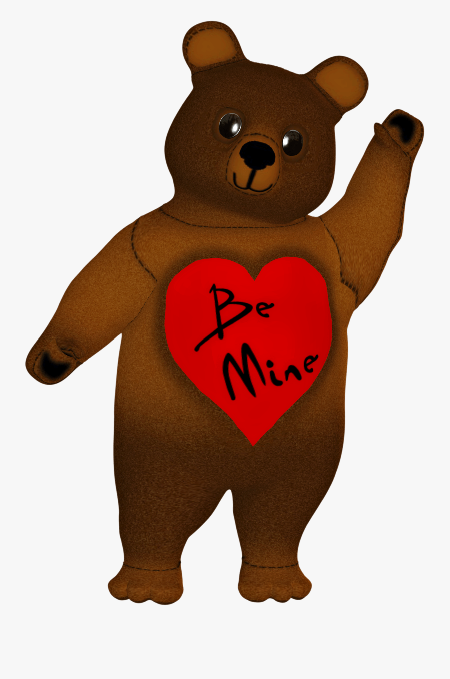 Valentine Bear Clipart - Teddy Bear, Transparent Clipart