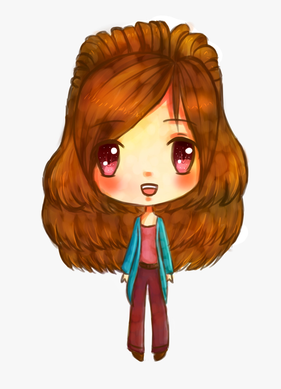 Illustration Brown Hair Cartoon Character Doll - Illustration, Transparent Clipart