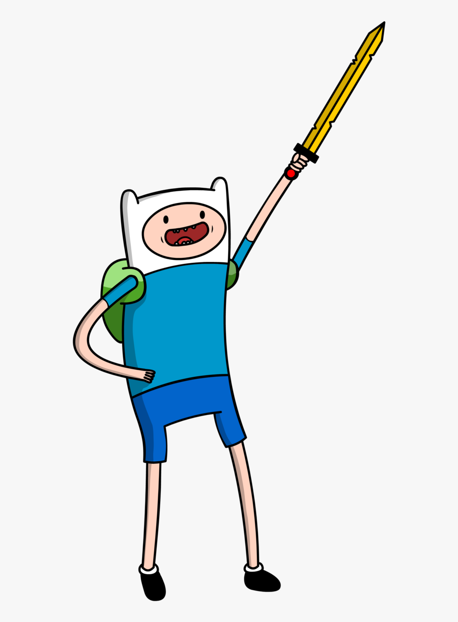 Transparent Jackie Chan Clipart - Finn The Human With Sword, Transparent Clipart