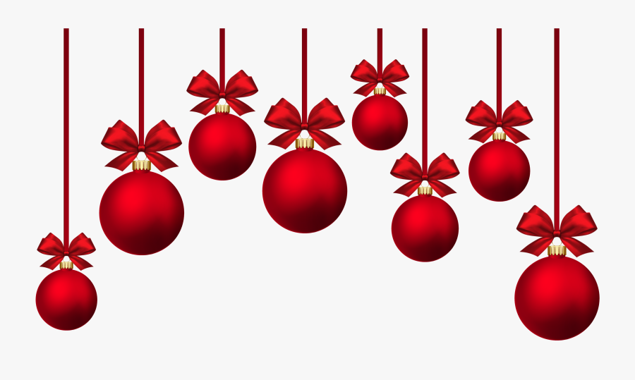 Christmas Baubles, Bows, Holi - Christmas Baubles Png, Transparent Clipart