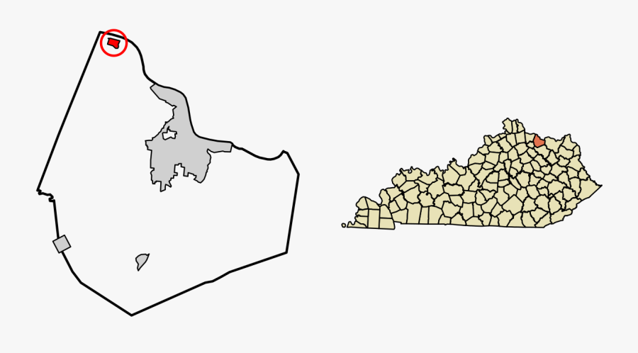 Map Of Kentucky, Transparent Clipart