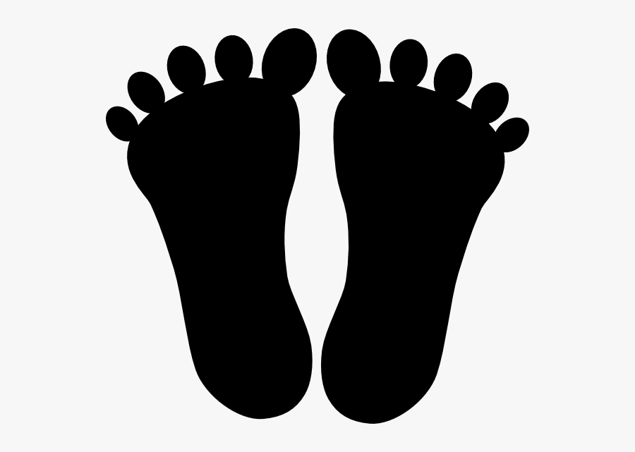 Footprint Clipart Black And White - Brown Footprints Clipart, Transparent Clipart