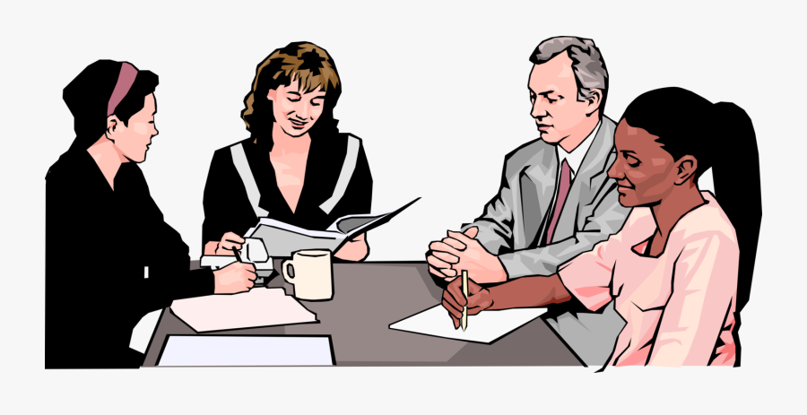 Vector Illustration Of Businesswoman In Business Meeting - Business ...