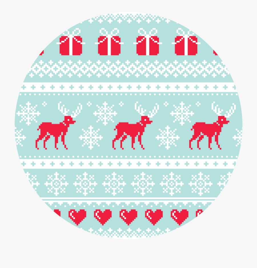 Transparent Ugly Sweater Clipart - クリスマス トナカイ 背景, Transparent Clipart