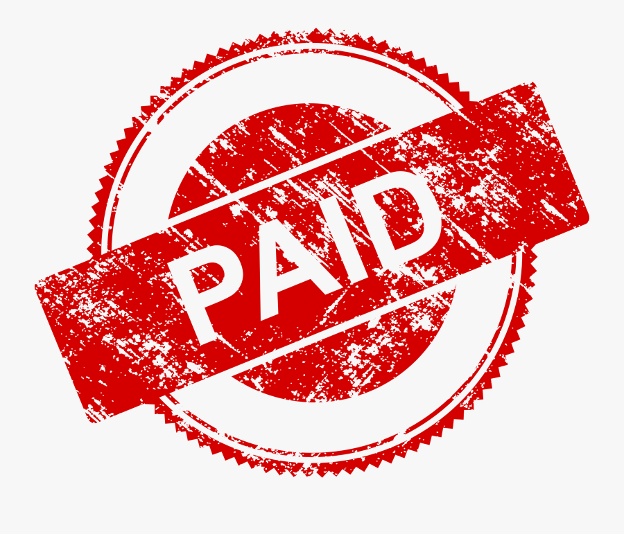 Clip Art Paid Stamp Png, Transparent Clipart