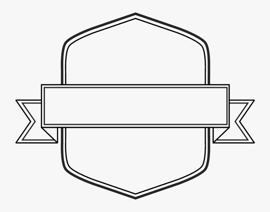 Transparent Shield Outline Clipart - Line Art, Transparent Clipart